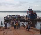 Il traghetto sul fiume Congo
